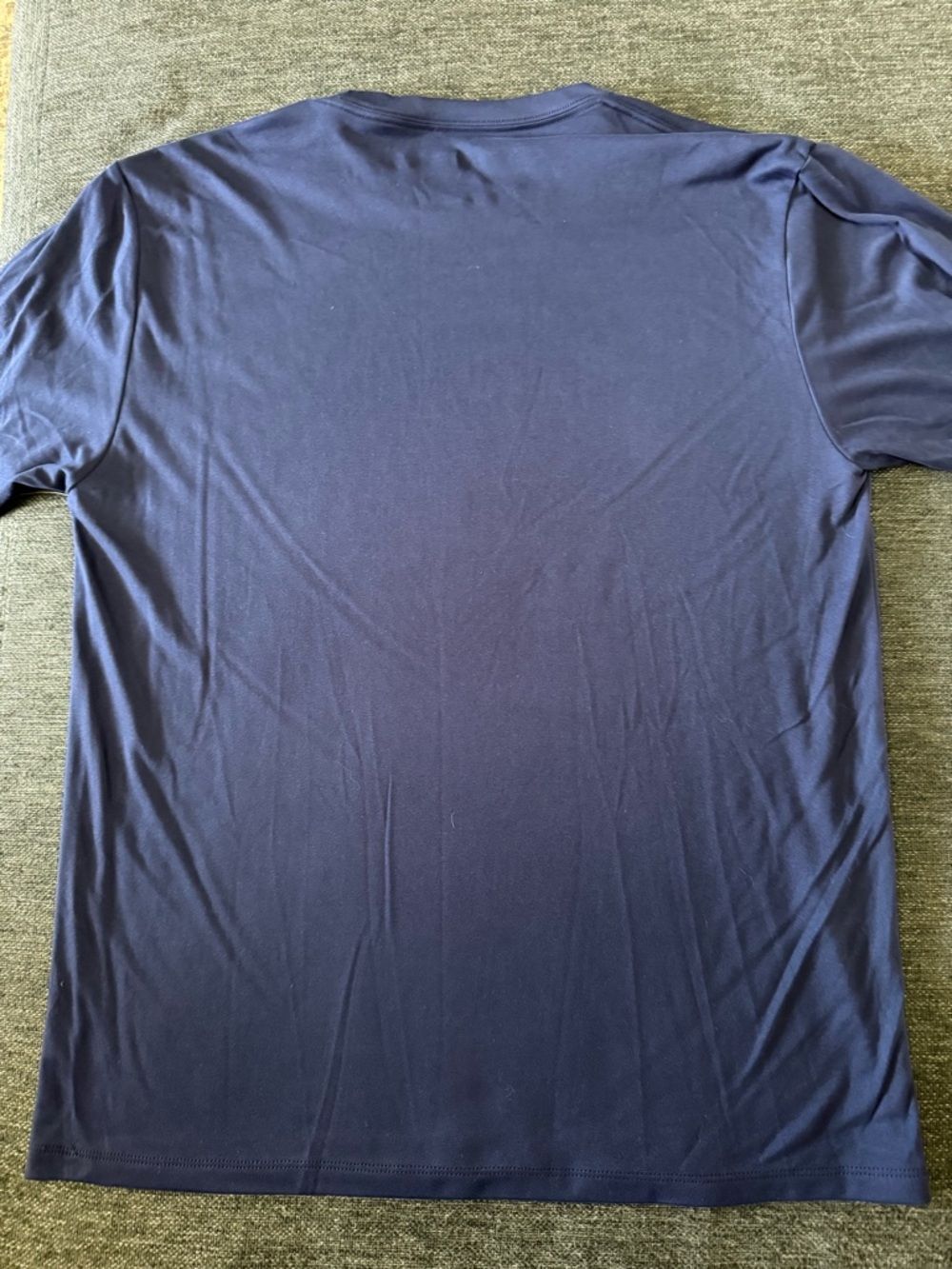 Mt. Ops Men’s Long Sleeve Performance Shirt Large Navy Sky Blue Stripes NWT - Picture 6 of 11